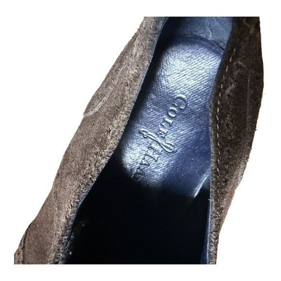 Cole Haan Lunardgrand Mens Wingtips Oxford Size 11.5 Brown Suede Lace Up - Picture 7 of 7